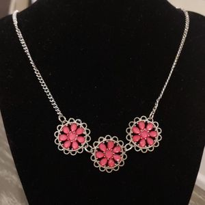 Pink Daisey Necklace
